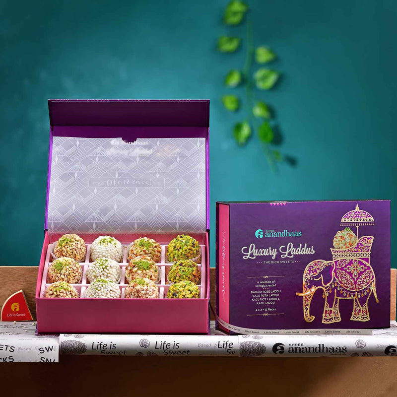 Luxury Laddu - 12 piece - Shree Anandhaas Sweets and Snacks